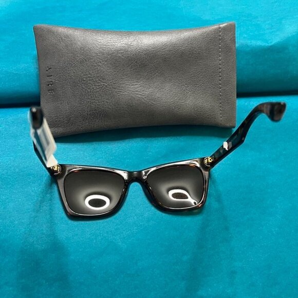 AIRE Bellatrix Dark Tort Cat Eye Sunglasses Brown Polarized Women’s NWT main image 5